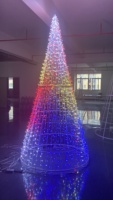 Guirlande lumineuse décorative à motif de sapin de Noël personnalisable, IP65, étanche, commande intelligente par point, chaîne de lumières LED pour extérieur