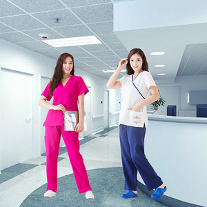 Uniformes Blancos Personalizados con Logotipo para Doctores y Enfermeras, <span class=keywords><strong>Ropa</strong></span> Médica para Paramédicos, Chaquetas y Batas <span class=keywords><strong>de</strong></span> Manga Corta para Enfermeras - Product Image 3