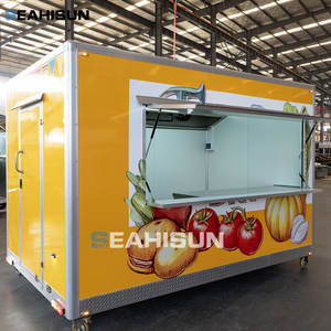 Remolque Barato para Máquina de Hamburguesas, Camión de Comida Móvil con Servicio de Dulces, Resistente a la Corrosión, con Alimentación Integrada - Product Image 5