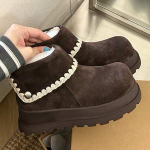 Botas de Nieve de Lujo de Diseño Personalizado para Mujer, Botas de Tacón Alto de Estilo Étnico a la Moda, Botas Cálidas - Product Image 5