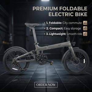 Exportación Directa de Fábrica - Bicicleta Eléctrica Plegable de Fibra de Carbono Naicisports de 20 Pulgadas para Desplazamientos Urbanos, 7 Velocidades, 3 - Product Image 1