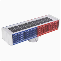 CXS Solar Flaş Lambası Kafa LED Otoyol Flaş Lambası Yol İnşaatı Sinyal Lambası Çift Taraflı Uyarı Lambası