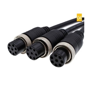 สายต่อวิดีโอ M16 Aviation Connector 8 พิน แบบตัวผู้ต่อตัวผู้ สำหรับกล้องวงจรปิดในรถยนต์ สายต่อพ่วงจ่ายไฟ หุ้มด้วย PVC ตัวนำทองแดง - Product Image 5
