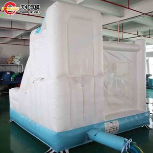 Toboggan gonflable en PVC bleu macaron 10x10 pieds avec <span class=keywords><strong>piscine</strong></span> à balles, installation facile, usage commercial extérieur, souffleur gratuit pour locations événementielles - Product Image 6