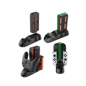 Phổ sạc cơ sở Gamepad Sạc <span class=keywords><strong>Dock</strong></span> cho <span class=keywords><strong>Nintendo</strong></span> chuyển đổi 2/<span class=keywords><strong>Switch</strong></span>/OLED/Pro Trò chơi điều khiển sạc đứng - Product Image 2
