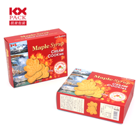 Scatola bianca della carta Kraft della carta della fabbrica per la scatola d'imballaggio della carta dell'alimento dello spuntino dei biscotti per l'imballaggio della ciambella