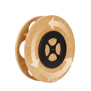 Estante de almacenamiento de madera para café y sirope, estante de vino de escritorio con múltiples compartimentos, estante giratorio de madera maciza para vino de cocina - Product Image 3