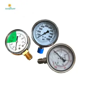Water meter gas gauges industrial fuel pressure gauge for regulator