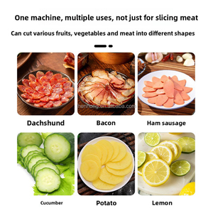 Cortadora y Rebanadora Multifuncional de Alimentos Comercial de Acero Inoxidable para Salchichas, Verduras, Frutas, Uso Doméstico y de Comida Callejera - Product Image 2