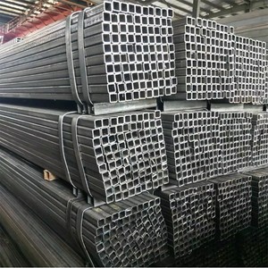 Tubo Rectangular de Acero de 30G 40G 50G 60G, Tubo Cuadrado de Hierro Metálico / Sección Hueca Cuadrada de Hierro Negro - Product Image 4