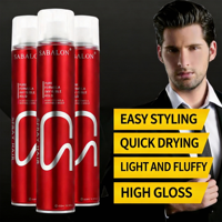 Vente en gros de produits professionnels pour salons de coiffure, gel capillaire en spray à tenue forte et longue durée avec protection contre la chaleur et effets texturants