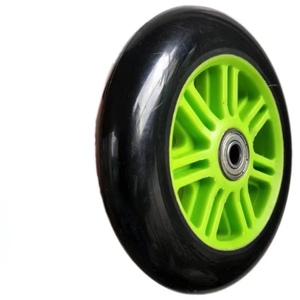 Roda PU 125MM Grosir YSMLE untuk Slalom, Speed <span class=keywords><strong>3</strong></span> <span class=keywords><strong>Wheels</strong></span>, Inline Skate atau Skuter, Truk Bak Datar, Gerobak Dorong - Product Image 2