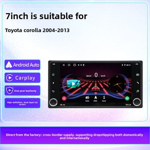 TOPSOURCE ใช้ได้กับหน้าจอ 7 นิ้วสำหรับรถยนต์ Corolla ระบบนำทางในรถยนต์ รองรับ CarPlay เพลงออนไลน์ วิดีโอ มัลติมีเดีย กล้องมองหลัง วิทยุ - Product Image 2