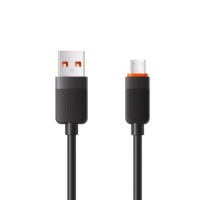 Kabel Data Micro-USB 1M dengan Konduktor Tembaga Murni dan Isolasi Silikon untuk Ponsel