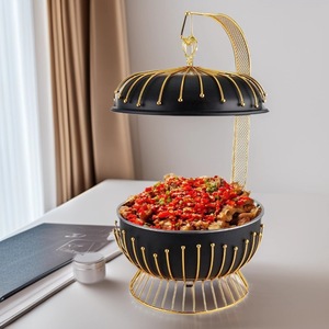 ถาดอุ่นอาหารสแตนเลสทรงกลมสีทองสำหรับโรงแรมร้านอาหาร - Product Image 4