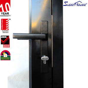 Portes de Patio professionnelles en Aluminium Double verouillé, noir et blanc, garantie 10 ans, isme AS2047/NOA - Product Image 4