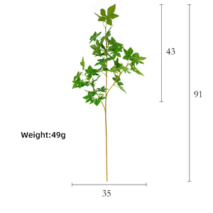 Mùa Thu Cây Cây Cây Nhân Tạo Lụa Maple Leaf Chi Nhánh Cho Nhà Đám Cưới Halloween Phục Sinh Trang Trí Hoa Sắp Xếp - Product Image 2