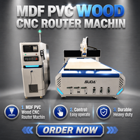 Routeur CNC à broche ATC 7,5 kW 1325 avec table à vide pour MDF, PVC et bois