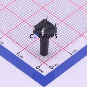 UK-B0202-G14-160 Tactile Switch Through hole-4P,6x6mm Switch Single Pole Single Throw Round Button 1.6N Through Hole - Product Image 2