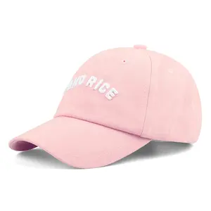 Venta al por mayor de sombreros de color sólido de techo suave gorras de béisbol de las mujeres de 6 paneles para los hombres y las mujeres logotipo bordado personalizado