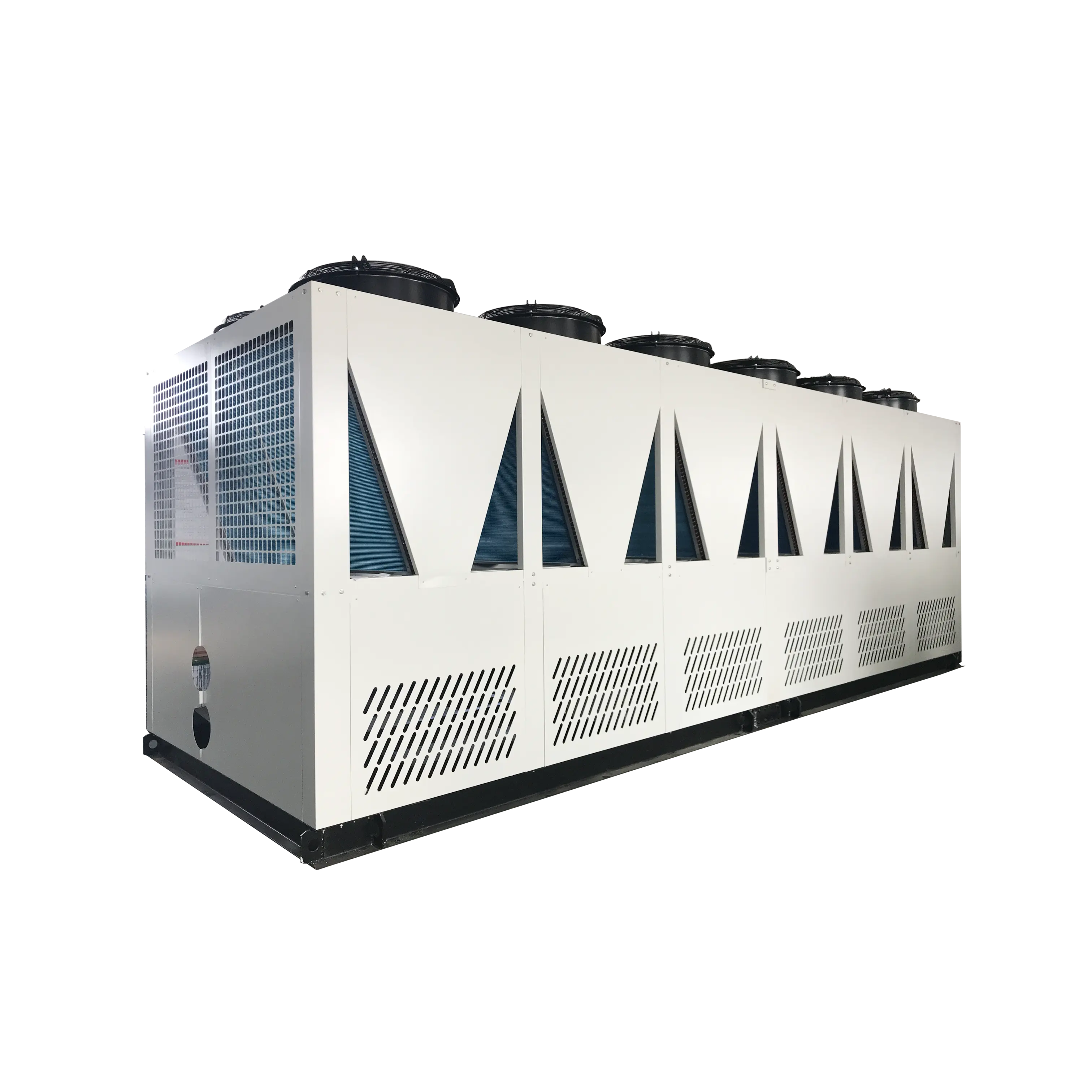 Compressor de parafuso semi-hermético de poupança de energia, refrigerador de parafuso refrigerado a ar para progresso de alimentos