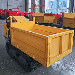 Venta directa de fábrica, cargador de oruga pequeño de 1 tonelada, camión volquete de alto ángulo, vehículo de transporte, <span class=keywords><strong>Mini</strong></span> volquete hidráulico sobre orugas - Product Image 3