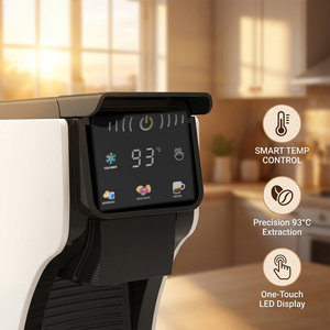 Machine à expresso semi-automatique compacte en plastique pour dosettes <span class=keywords><strong>ESE</strong></span>, pression de pompe 20 bars, pour petites entreprises et bureaux - Product Image 5
