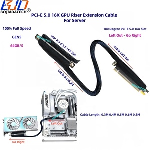 180 derece GEN5 PCI-E 5.0 16X X16 AI sunucu <span class=keywords><strong>GPU</strong></span> yükseltici kablo 0.4M 0.5M 06M 0.8M için RTX5090 AMD9070XT A100 H100 grafik kartı - Product Image 2
