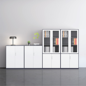 Armoire de classement de <span class=keywords><strong>bureau</strong></span> moderne en métal réglable avec porte vitrée, <span class=keywords><strong>casier</strong></span> de <span class=keywords><strong>rangement</strong></span> en acier pour <span class=keywords><strong>bureau</strong></span> à domicile - Product Image 2