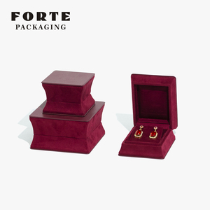 FORTE Luxury Custom <b>Name</b> Engraved Engagement Gift for Earrings Necklaces Pendants Pu Leather Jewelry Organiser Box - Product Image 5