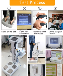 Analyseur de composition corporelle avec électrodes tactiles 8 points, technologie IA, en ABS, pour la surveillance de la masse grasse et musculaire, appareil de contrôle de santé - Product Image 3