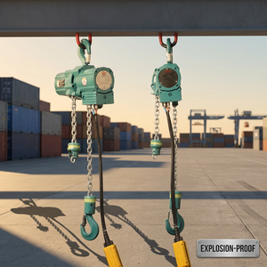 Alat Angkat Rantai Pneumatik Tipe Hook Anti Ledakan <span class=keywords><strong>250kg</strong></span> 500kg 1T 2T 3T 5T 10T untuk Industri Kimia dan Minyak - Product Image 1