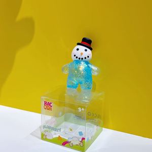 Squishy Père Noël Bonhomme de Neige Pailleté, Jouet Anti-Stress en Caoutchouc Souple de Noël, Vente en Gros - Product Image 6
