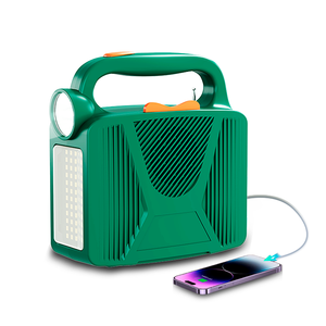 Home <b>Solar</b> Lighting System 76.8Wh Battery FM Radio MP3 Playback 12V Fan Support 48W Output for Rural Areas - Product Image 1