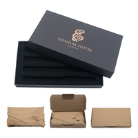 Boîtes d'emballage cadeau personnalisées haut de gamme pour instruments de musique (flûte, melodica, kazoo) avec gaufrage et doublure en mousse
