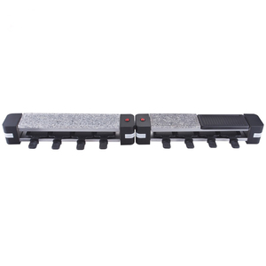 Grill <span class=keywords><strong>Raclette</strong></span> Portable <span class=keywords><strong>Pliable</strong></span> 1200W Surface Antiadhésive PFA Sans Fumée Contrôle de la Température Détachable Utilisation Ménagère pour 8 Personnes - Product Image 6