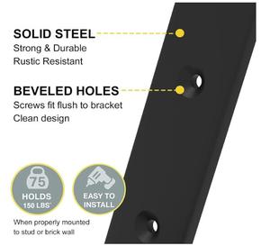 Estante de pared de cocina de madera contrachapada <span class=keywords><strong>minimalista</strong></span> en forma de U, diseño de revestimiento en polvo, características extraídas, soporte de estante de exhibición - Product Image 3