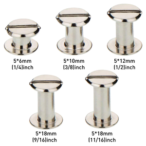 Tùy Chỉnh Rose Gold Solid Brass Chicago Vít Logo M2 Thiết Bị Đầu Cuối Bài ISO Kết Nối 3Mm Nhôm Hình Bầu Dục Đầu Phong Cách Kim Loại Stud - Product Image 4