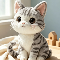 Jouets en peluche personnalisés, mascotte, peluche longue, tissu en coton, rembourrage en coton PP, animaux de fête, couleur personnalisée, peluches unisexes