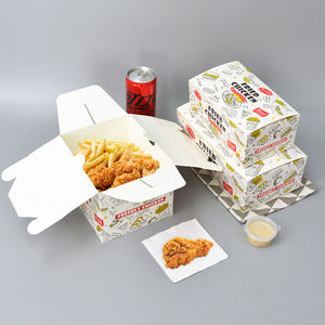Caja <span class=keywords><strong>de</strong></span> Almuerzo Ecológica, Económica, <span class=keywords><strong>de</strong></span> Papel <span class=keywords><strong>de</strong></span> Grado Alimenticio para Sushi, Papas Fritas, <span class=keywords><strong>Alitas</strong></span> <span class=keywords><strong>de</strong></span> <span class=keywords><strong>Pollo</strong></span> Fritas, Hamburguesas - Product Image 1
