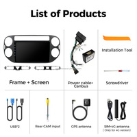 Autoradio Android 13 1280*720 IPS Car-play 8 Core 4G LTE Navigator pour VOLKSWAGEN TIGUAN 2 MK 2016-2019