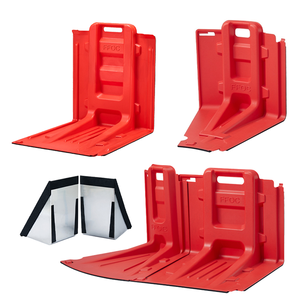 Barrera de Control de Inundaciones en Forma de L de ABS Rojo para Uso en Puertas Domésticas, Diseño Simple - Product Image 1