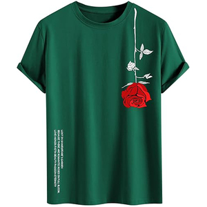 T-shirt Unisex in Cotone Stampato, Produzione Personalizzata all'Ingrosso, Magliette Grafiche Vintage con Logo, Girocollo, Manica Corta, Vestibilità Ampia, 180 g - Product Image 4