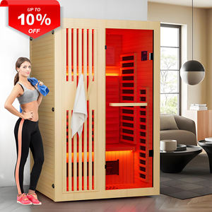ซาวน่าแบบดั้งเดิม 2 คน สไตล์ใหม่ ทันสมัย ทำจากไม้เนื้อแข็ง สำหรับใช้ในบ้าน พร้อมระบบไอน้ำและอินฟราเรด - Product Image 3