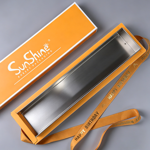 Sunshine Custom Drawer Ivory Board Paper Tiramisu <b>Container</b> Chocolate Cake <b>Takeaway</b> Food Packaging Pastry Patisserie Bakery Box - Product Image 2