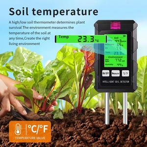 Hot Sale 6 in 1 Industrieller Bodenmesser-Tester Hintergrund beleuchtung Boden vermessungs instrument Fruchtbarkeit pH-Feuchtigkeit temperatur Sonnenlicht Feuchtigkeit stest - Product Image 4