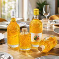 Bouteilles en verre rondes transparentes en gros pour spiritueux 100ml 200ml 330ml 500ml 750ml 1000ml – Emballage pour Vodka, Whisky, Gin, Tequila, Brandy, Rhum