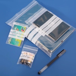 Transparante wegwerp LDPE ziplock zakjes, heavy duty, vriesbestendig, hersluitbaar, met beschrijfbaar paneel, voor het verpakken van vlees en groenten - Product Image 2