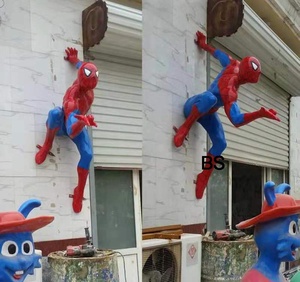 Decorazione domestica artigianato a grandezza naturale Action Figure <span class=keywords><strong>Spiderman</strong></span> statua scultura in vendita - Product Image 6