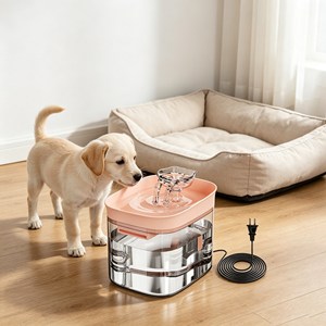 Manufacturer Custom Logo Pet Water <b>Feeder</b> Detachable Filter Indoor Pet Drinking Fountain - Product Image 1